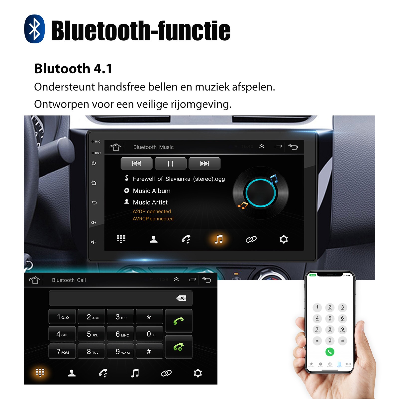 Car Stereo Single 1 DIN Radio MP3 Player Bluetooth AUX USB AM FM Audio Receiver