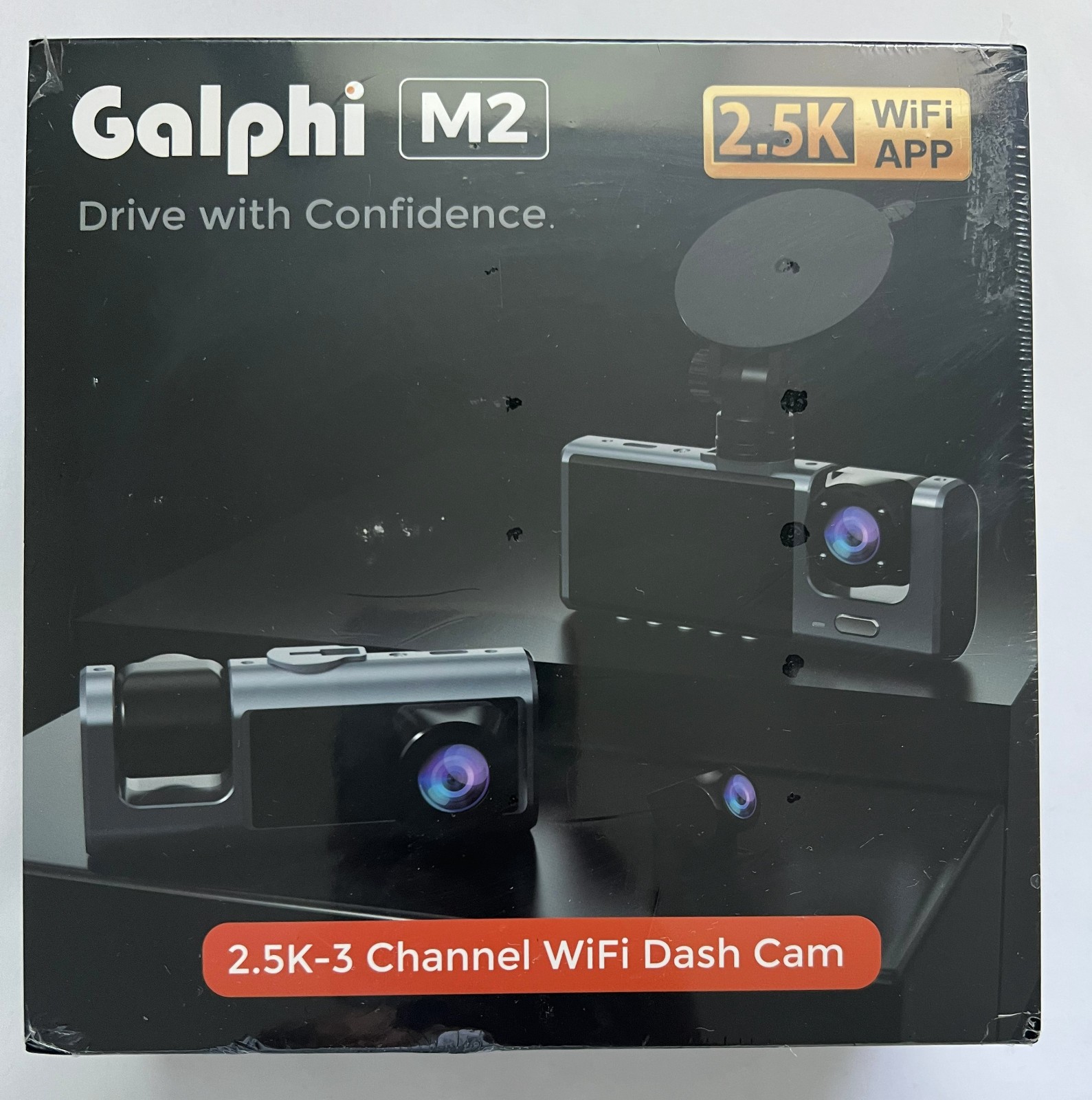 Galphi M2 2.5K-3 Channel Wi-Fi Dash Camera