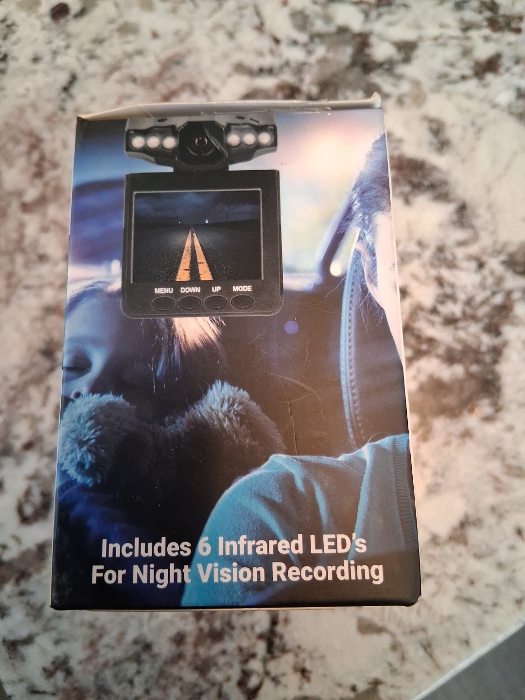Aduro Uogrip Dashcam DVC 100 DVR Nightvision 2.4″LCD Screen New