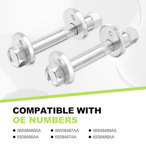 Rear Toe Link Alignment Bolts Kit, 06508486AA Compatible with Chrysler 200 11
