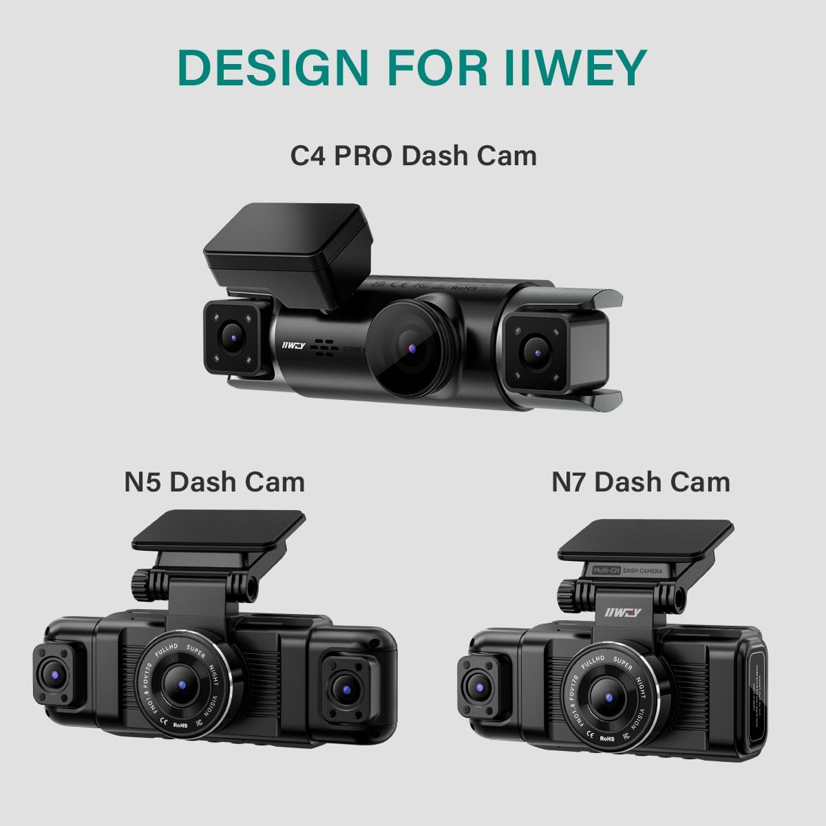 Dash Cam Hard Wire Kit for N5/N5 PRO/N6/N7/C3 PRO/C4 PRO/Q7/N9 Model, 4 Meter D