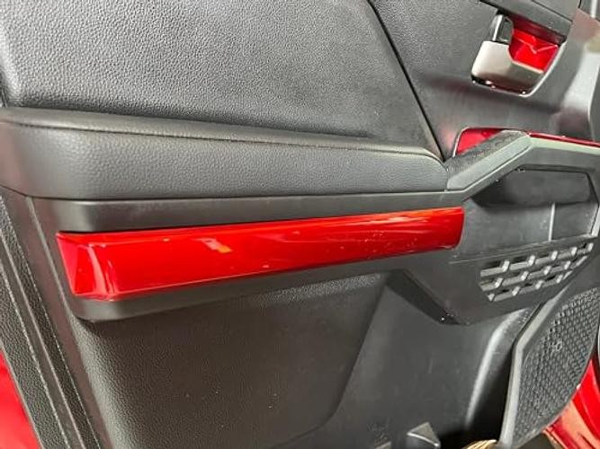 Door Strip Trims For Toyota Tacoma 2024 2025 4Pcs Door Strip Trims Dark Red