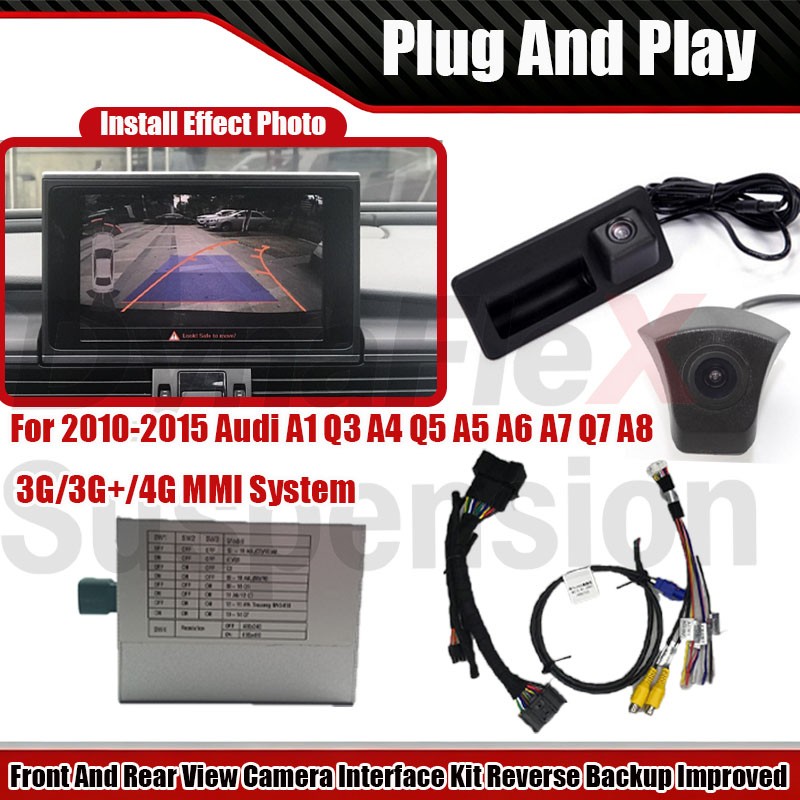 For Audi A5 MMI Front And Rear View Camera Interface Kit Reverse Backup Improved
