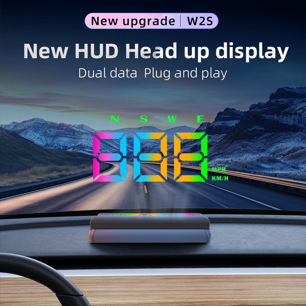 Universal Car HUD Head Up Display With GPS Speedometer For All Vehicles