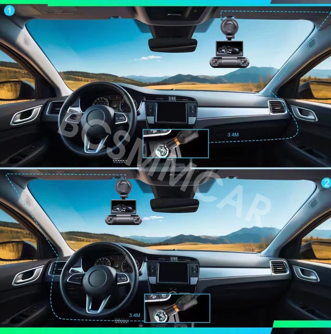 2K Dash Cam 3in Car APP WiFi Video Recorder Camera Loop Recording Night Vision