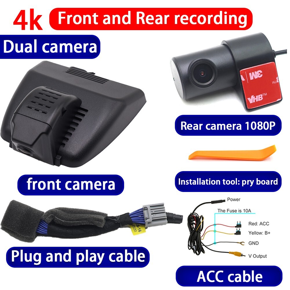 Plug and Play 4K 2160P DVR Dash Cam Camera for Honda Accord 10 Mk10 CV 2018-2022