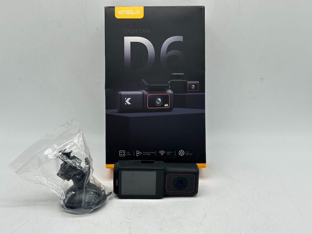 Kingslim D6 4K Dual Dash Cam – WiFi & GPS Front and Inside Uber Car Camera