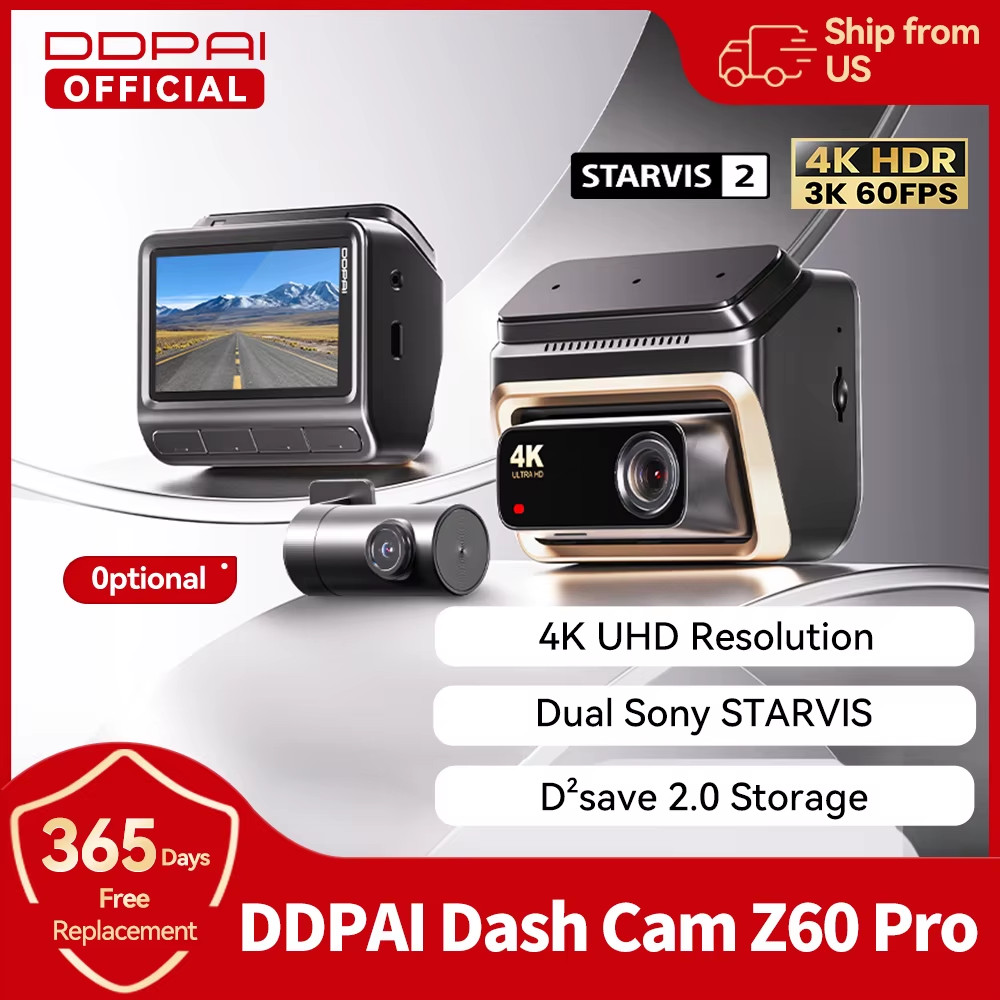 2025 New 4K Dash Cam Z60 Pro Support Front and Rear Car Camera 678 Sensor 5Ghz