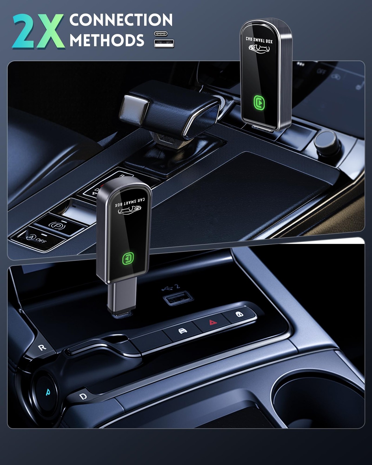Wireless CarPlay Adapter for Apple iPhone iOS 10+ & Cars from 2015+, Mini Edi…