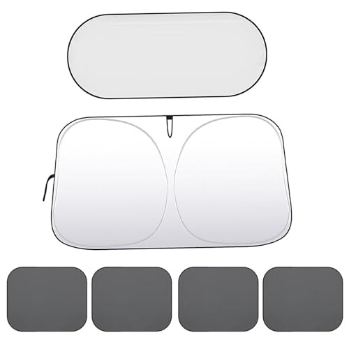 6PCS Car Window Shade, Window Sunshade for Side Window Front 55.12×27.56 inches