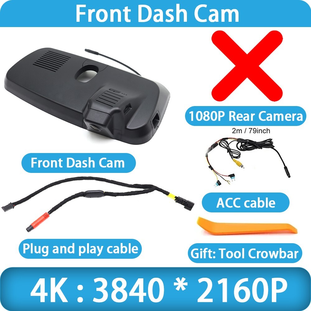4K UHD 2160P Wifi DVR Dash Cam Camera for Great Wall Haval H5 P04 2023 2024 2025