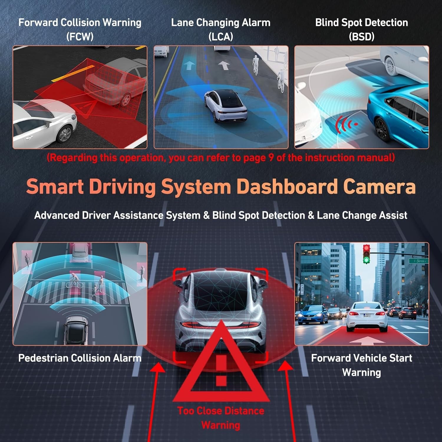 Dual Lens Dash Camera 4K Front 1080P Rear, WiFi & GPS – Instant Evidence Capture