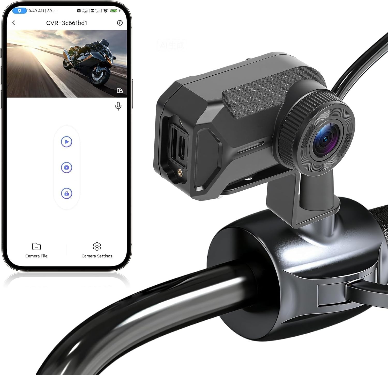 Motorcycle Dash Cam, Motorcycle Camera Front and Rear Moto Video Driving Reco…