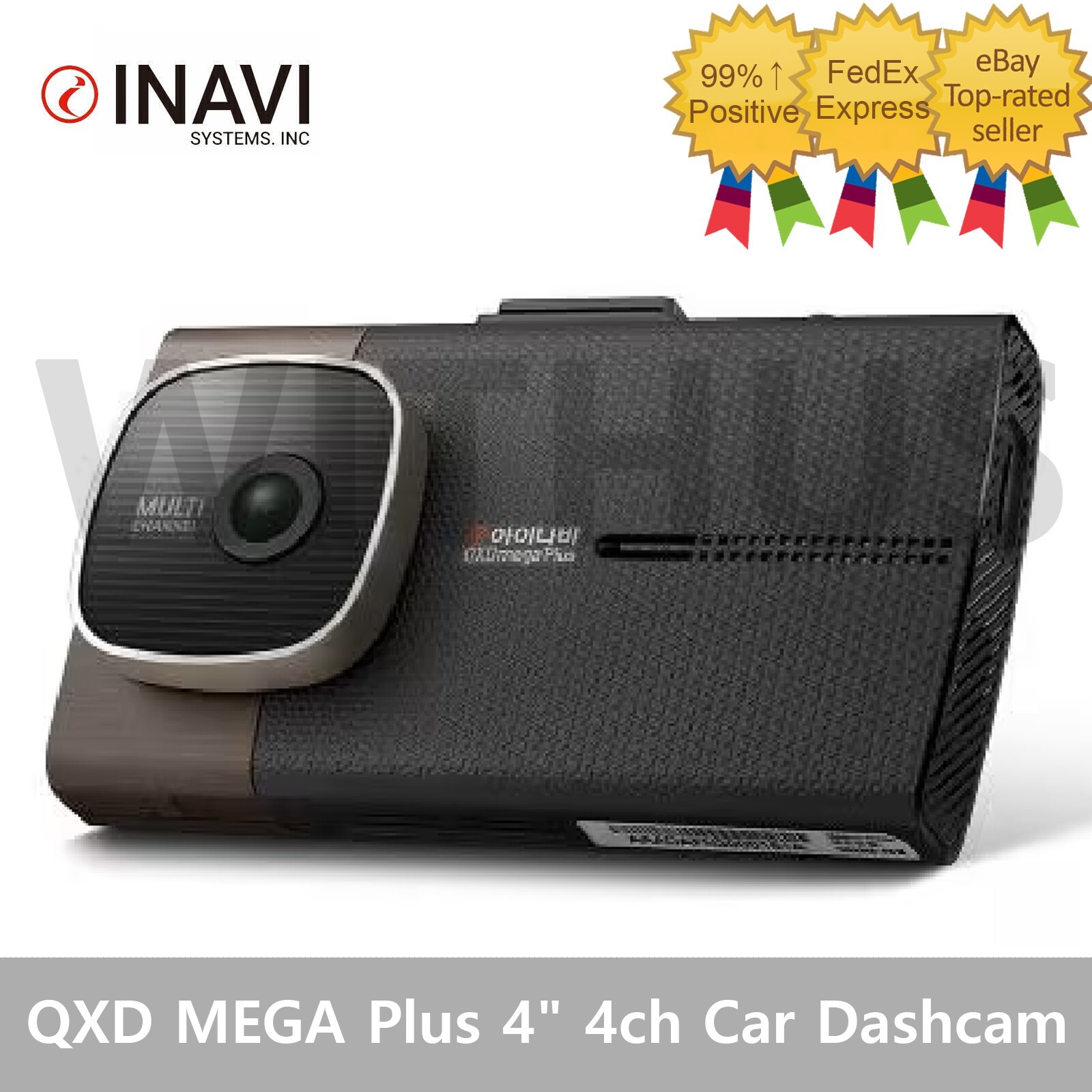 Thinkware INavi QXD MEGA Plus 4″ IPS LCD 4ch Car Dash Camera Blackbox 128GB