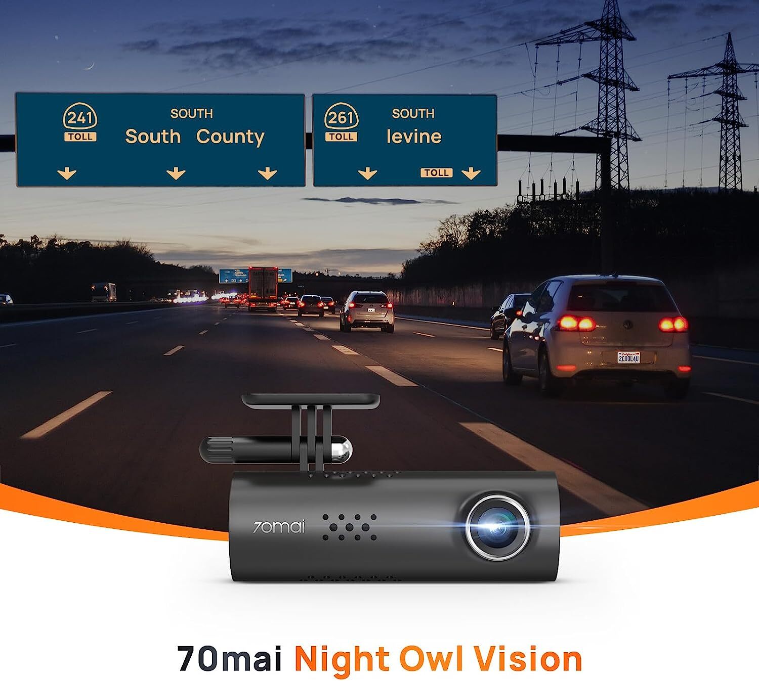 70Mai Smart Dash Cam 1S Recorder Camcorder1080P Night Vision Wide Angle G-Senso