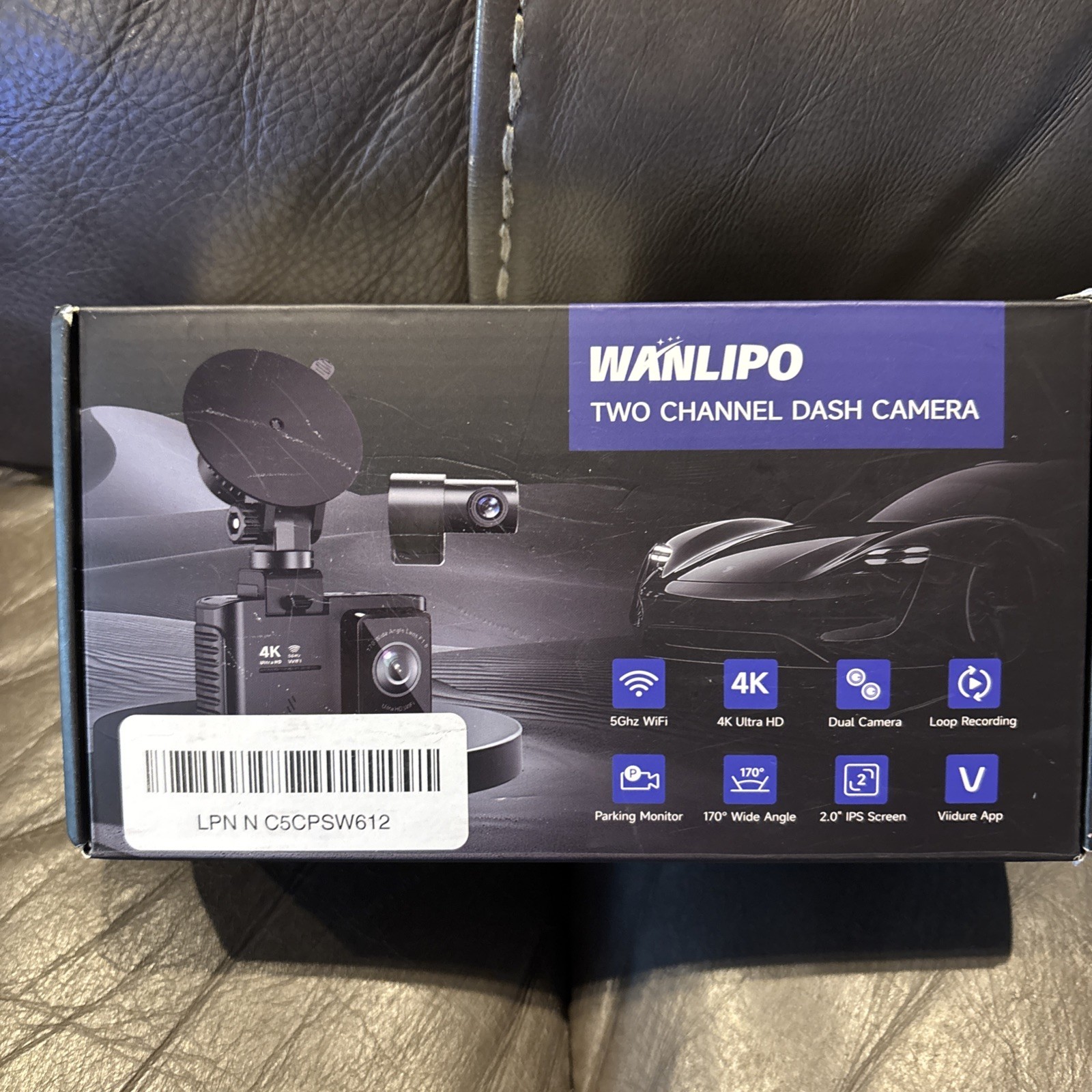 WANLIPO 4K Dual Dash Cam Front & Rear |5GHz WiFi, App Control, Night Vision NOB