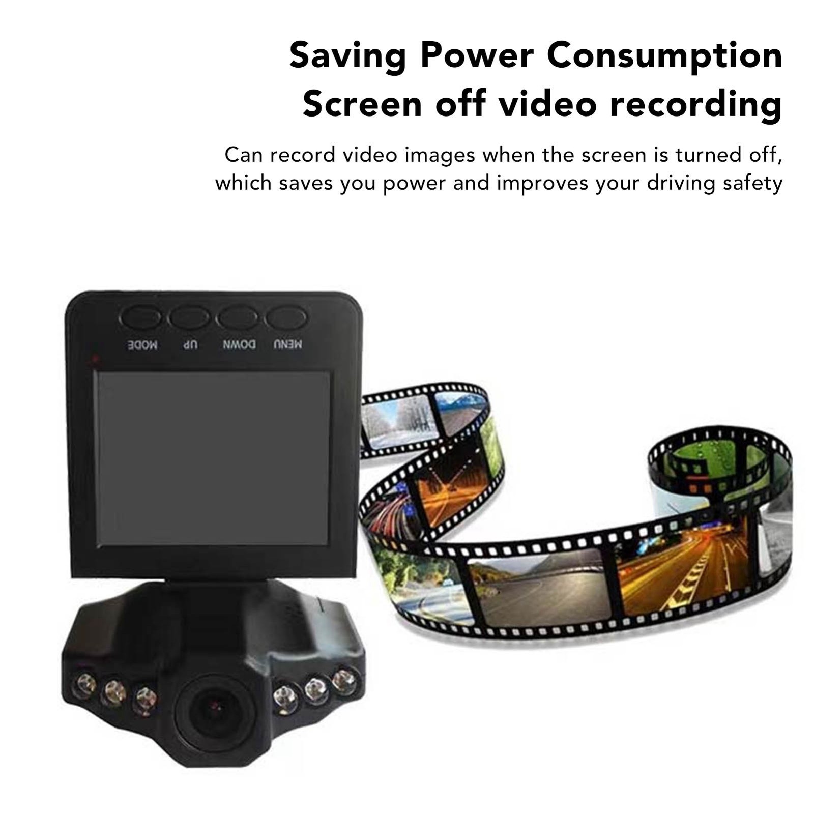 Dash Cam For Car 2.5 Inch IPS Screen 720 Degree Rotatable 1080P HD Auto