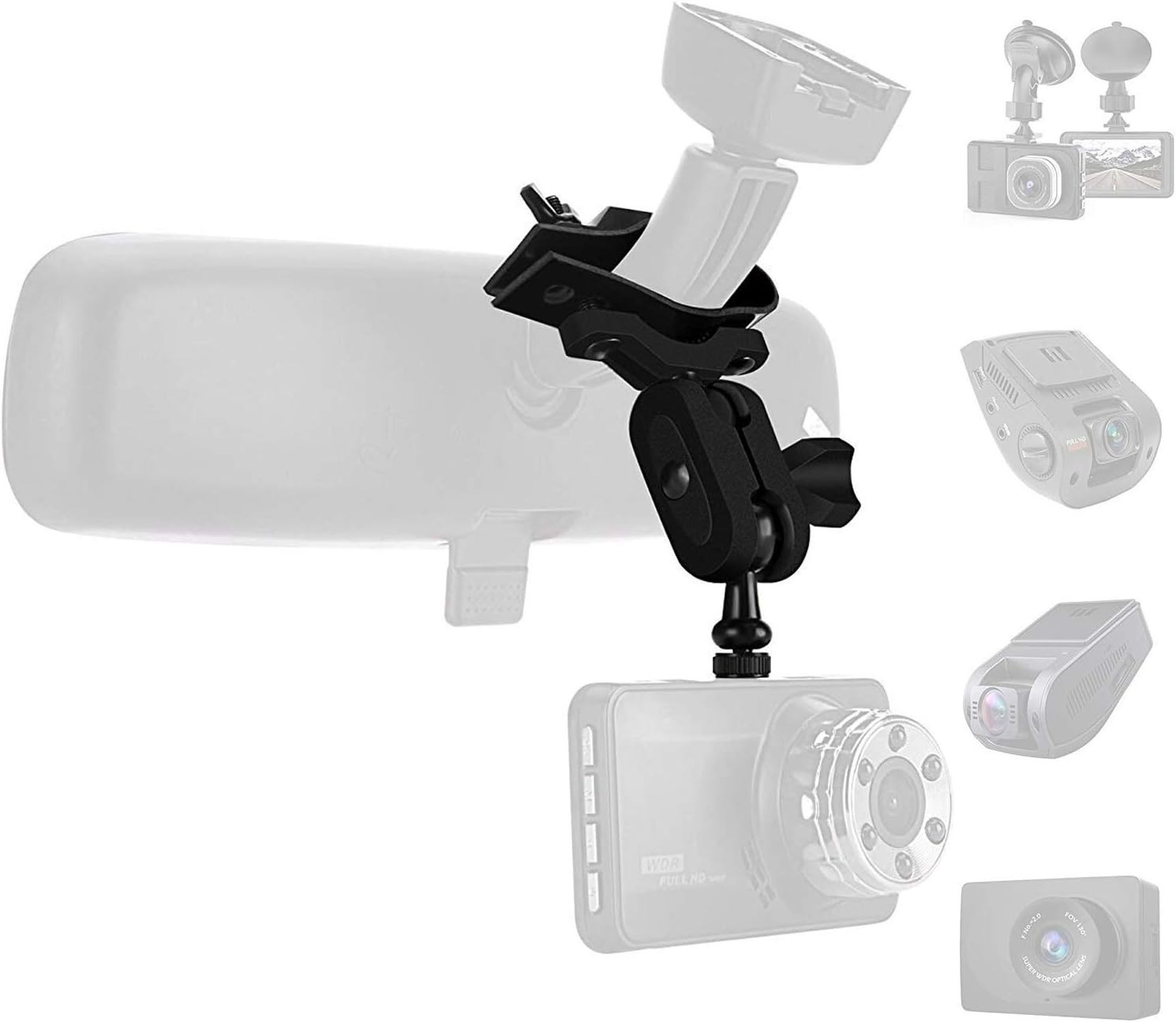 Dash Cam Mirror Mount , with 16 Different Joints, Compatible with APEMAN, UGS…
