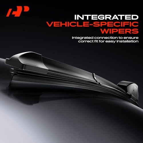 24″+18″+12″ Windshield Wiper Blades with Wear Indicator & Towel | Compatible