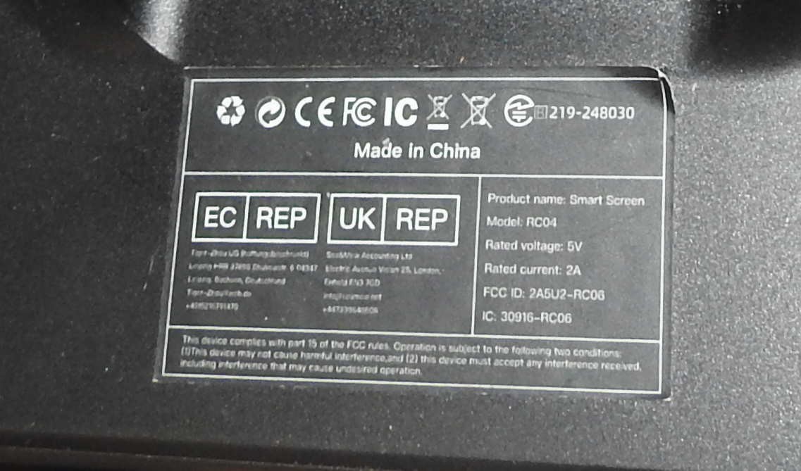 AVYLET RC04 Smart Screen Dash Camera 219-248030 FREE USPS SHIPPING