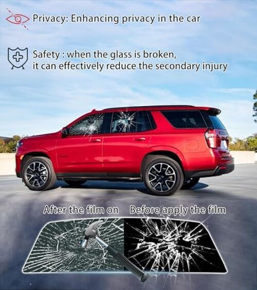 AUTOTEK 2Ply Premium Car Window Tinting Film 20”in x 20’ft 20in×20ft Vlt:05%