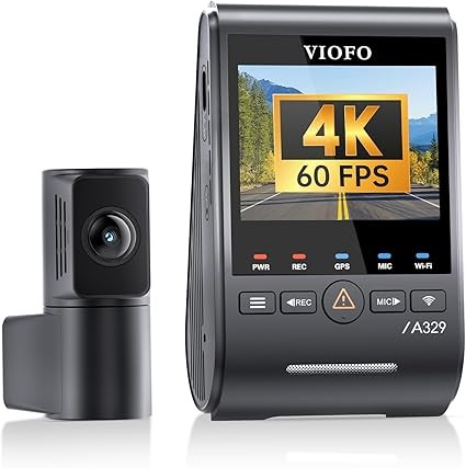 VIOFO A329S 4K 60FPS Front Rear Dash Cam STARVIS 2 WiFi 6