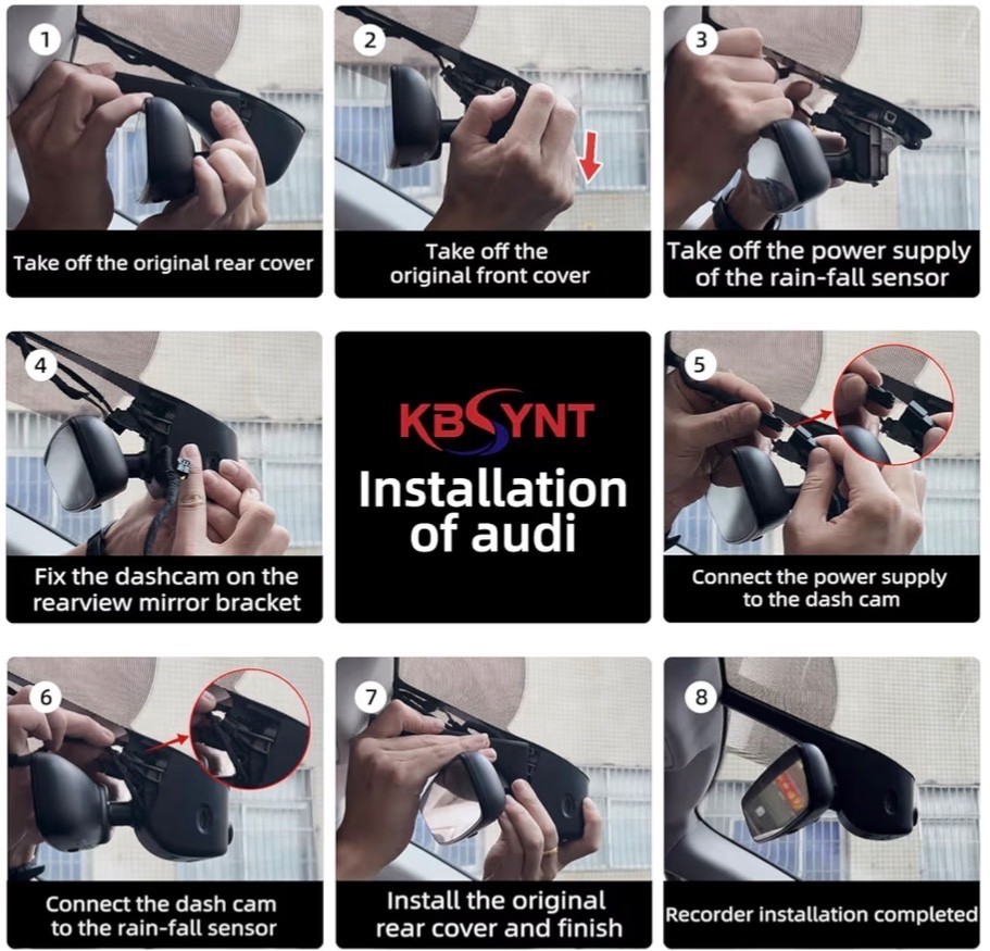 4K Dash Cam for 2025 Audi A6 (with ADAS) 45 TFSI/55TFSI Quattro Remium Plus 64G