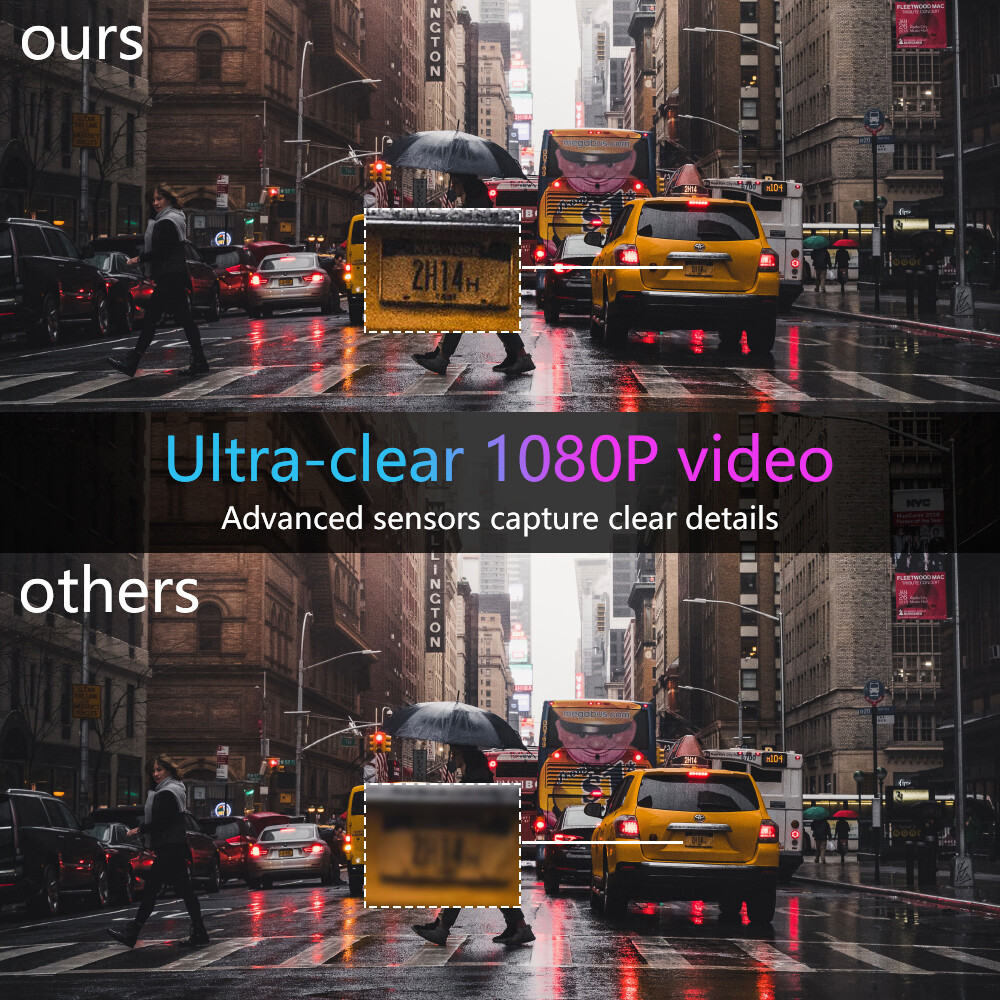 1080P Dash Cam Car DVR Camera Recorder WiFi ADAS G-sensor Video Auto Recorder
