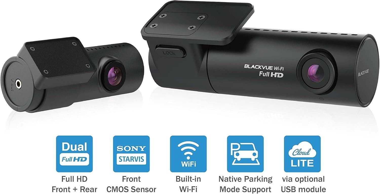 BLACKVUE DR590X-2CH FULL HD WI-FI DASHCAM 32GB FRONT REAR CAR VEHICLE DASH CAM
