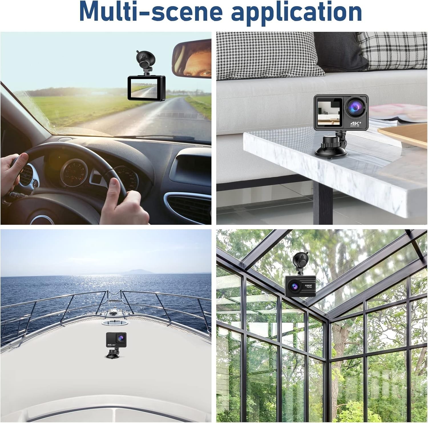 Ultimate Dashboard and Windshield Mount for Dash Cams, DVRs & Action Cameras