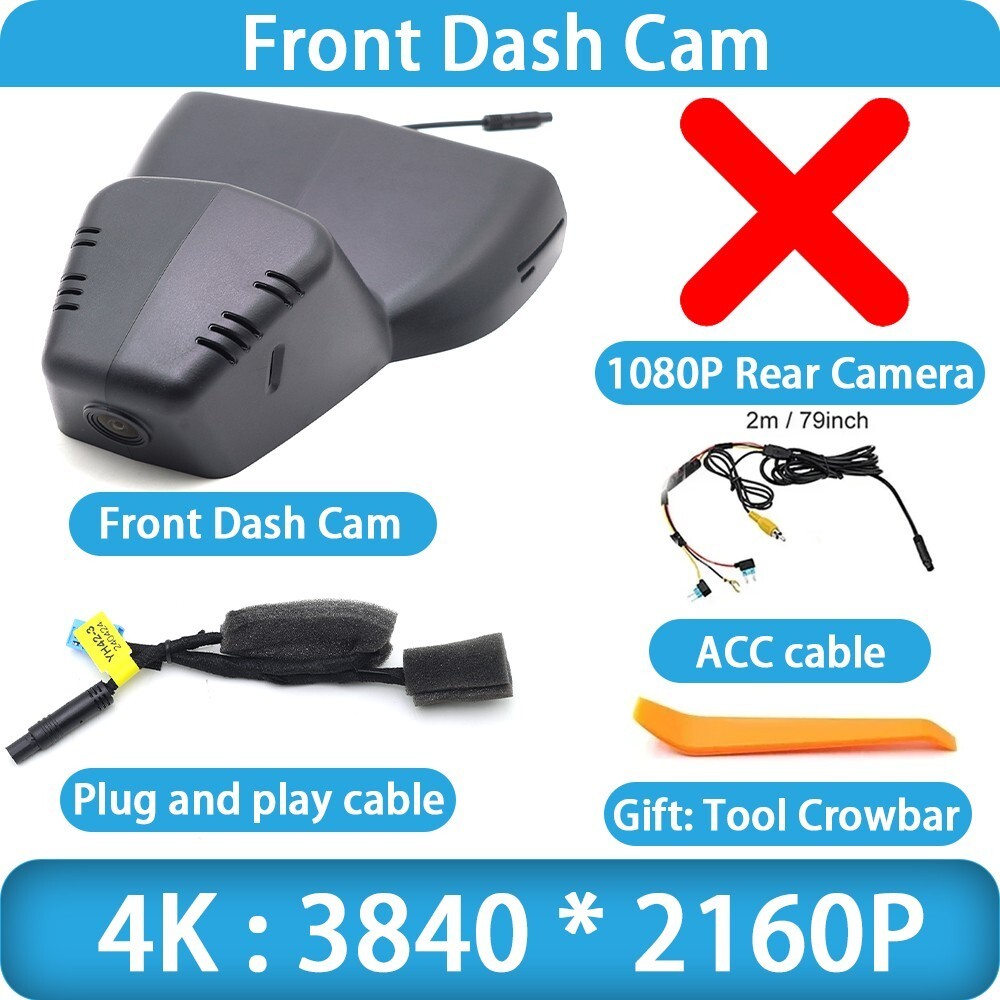 4K UHD Wifi DVR Dash Cam Camera for Citroen C5 X Peugeot 408 2022 23 24 25 2026