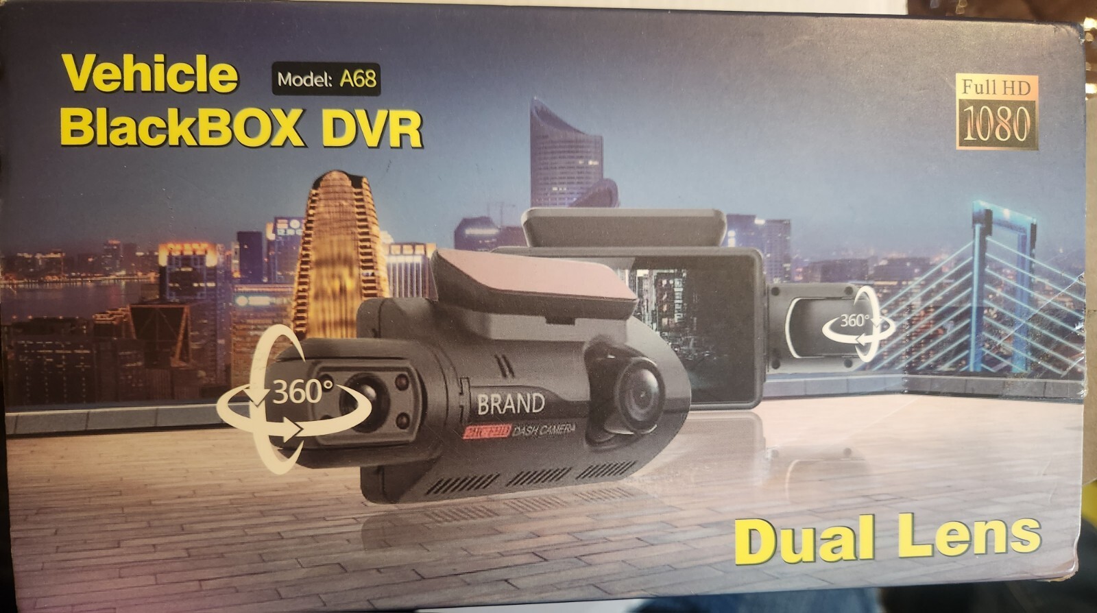 Dash Cam: Vehicle Blackbox DVR Full HD 1080 Dual Lens