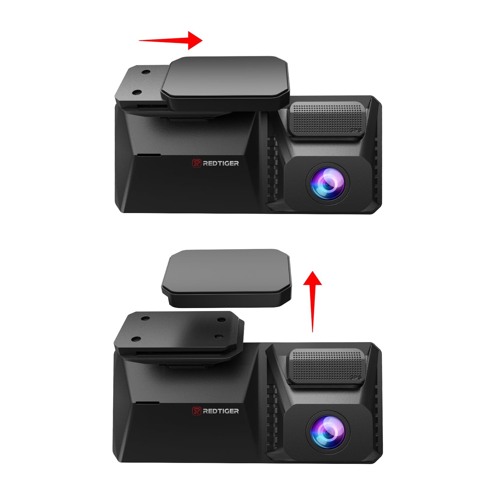 REDTIGER F77 Dash Cam Mount, Mini Dash Camera Sliding Mount Holder with Adhes…
