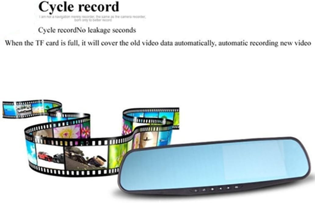 Espejo Retrovisor Con Camara De Seguridad 4.3″ Reversa y Frontal Para Coche Auto