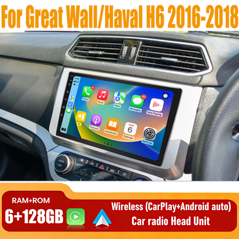 10″ Apple Carplay Android Auto Head Unit Radio For Great Wall/Haval H6 2016-2018