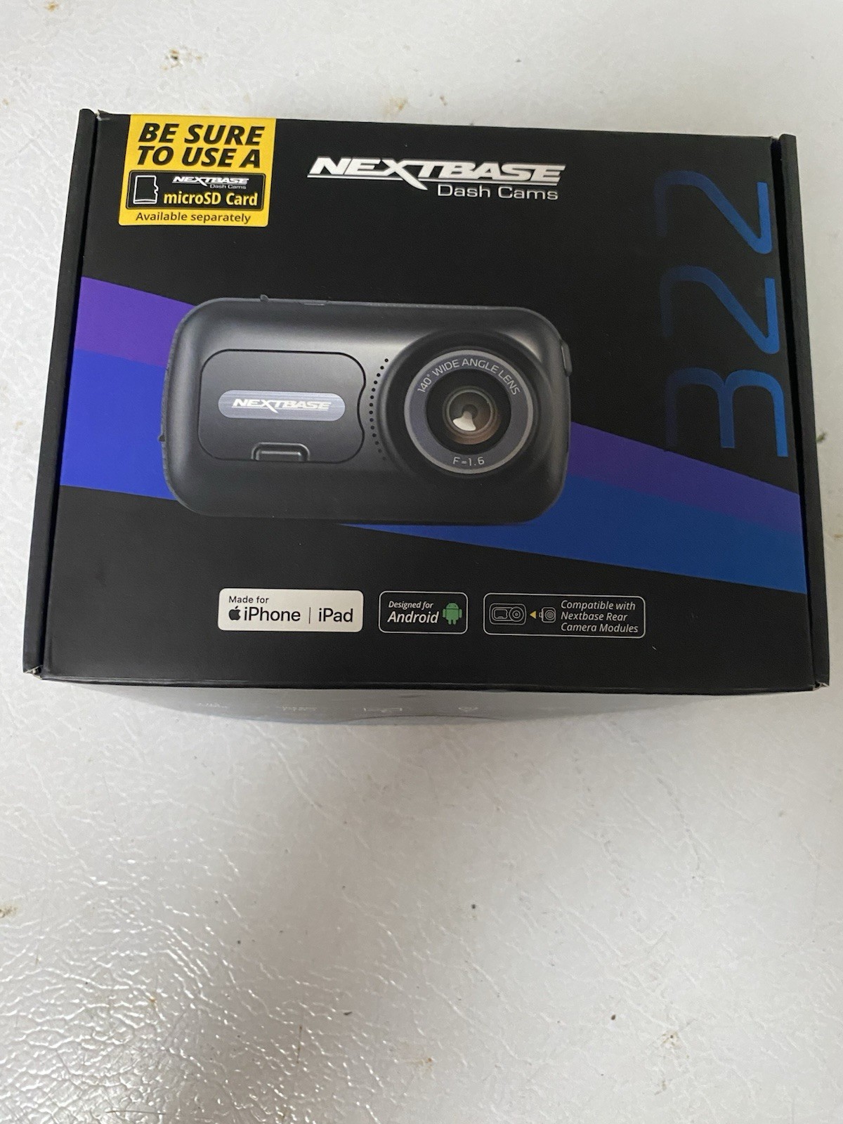 Nextbase Dashcam 322GW Full 1080P/60FPS HD Dash Cam