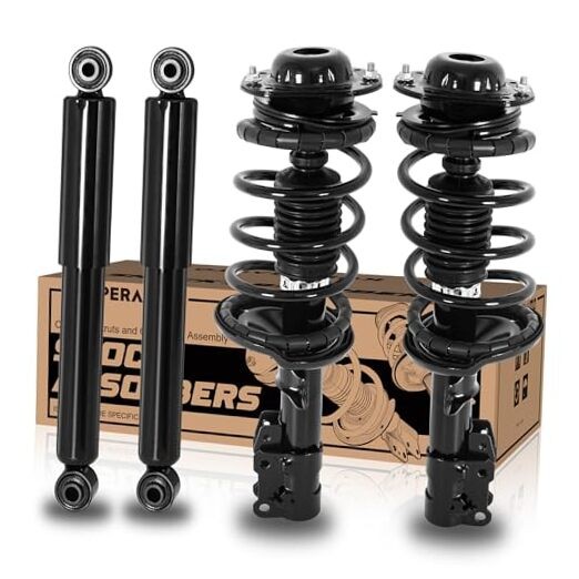 KUIPERAUTO 172179L 172179R 349043 Front 4x Front+Rear Struts 07-09 Pontiac G5
