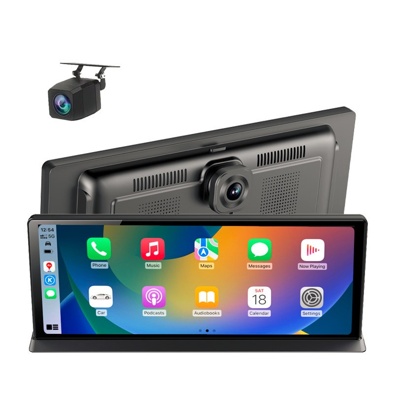 5K 11.3in Car DVR Dash Camera Loop Recording For Apple Carplay AUX Night Vision