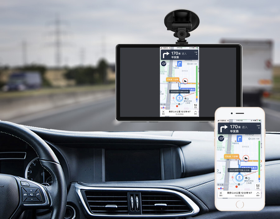 Car DVR Dash Cam Front Rear Dual Cameras Recorder Bluetooth FM AUX Video Player