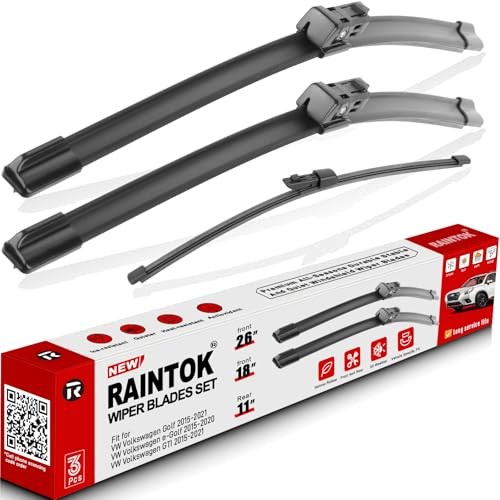 Windshield Wiper Blades Replacement for Volkswagen Golf 2015-20210, e-Golf