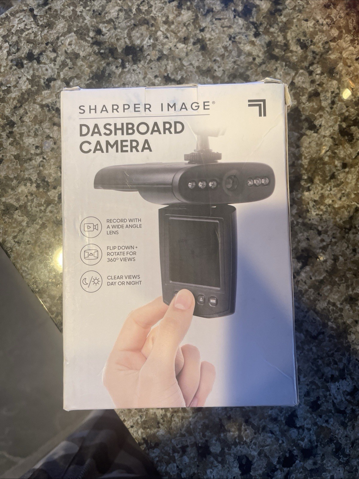 Sharper Image Dashboard Camera, Rotates For 360 Views NIB