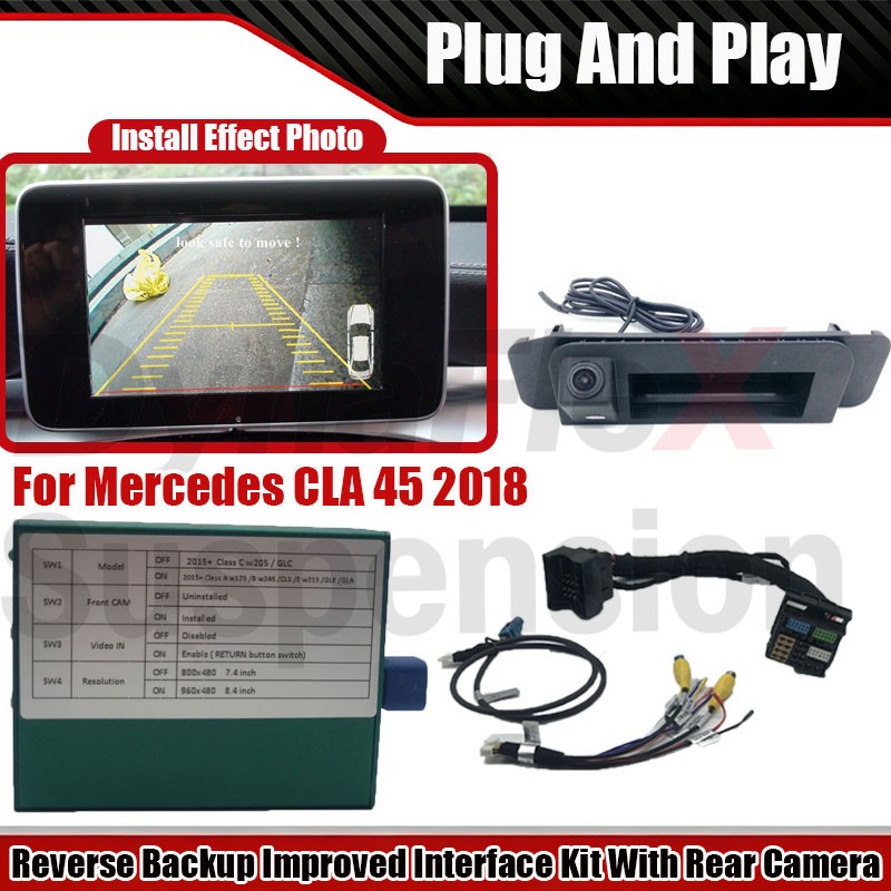 For Mercedes CLA 45 2018 Reverse Backup Improved Interface Kit With Rear Camera
