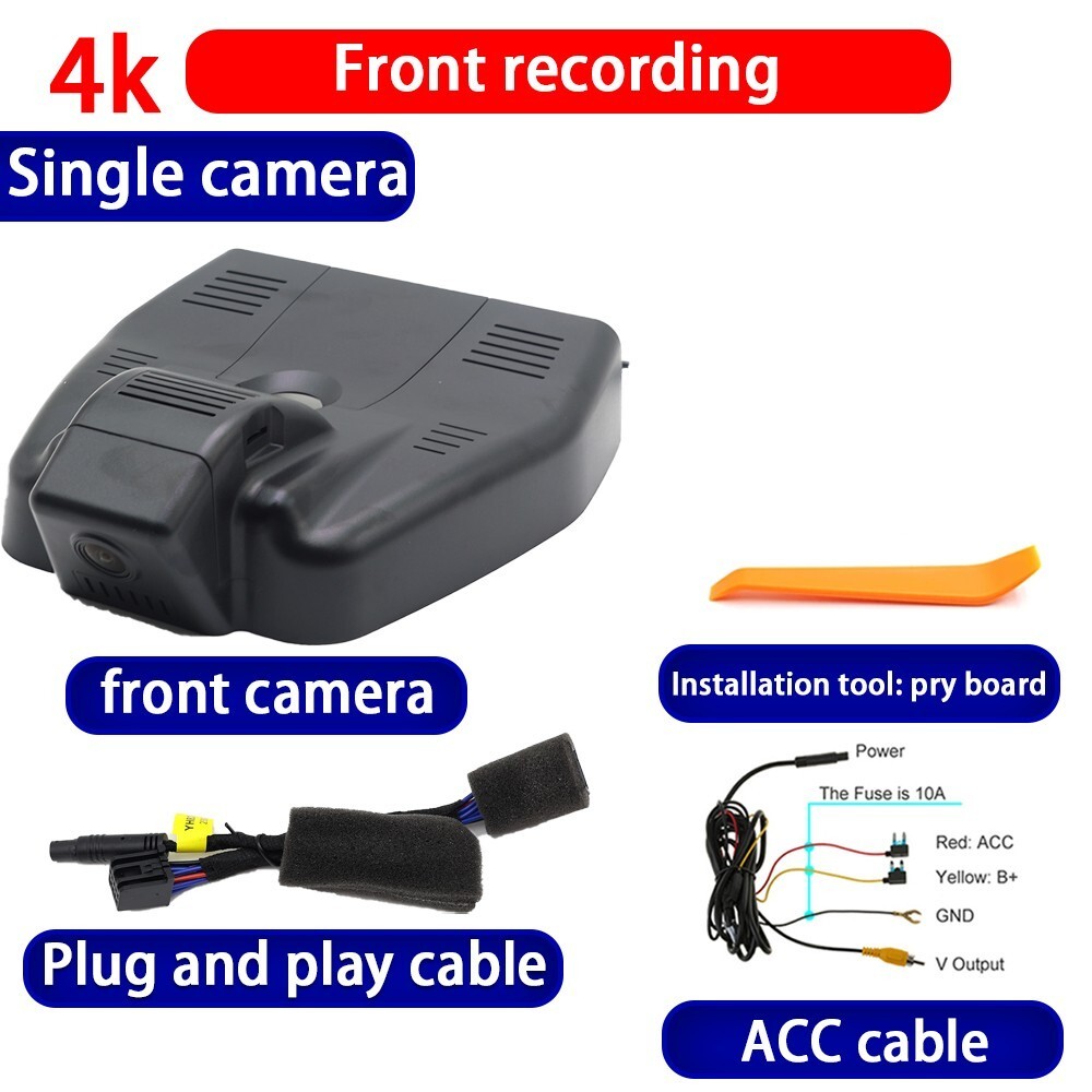 4K 2160P Wifi Car DVR Dash Cam Camera For Cadillac XT4 Facelift 2023 2024 2025