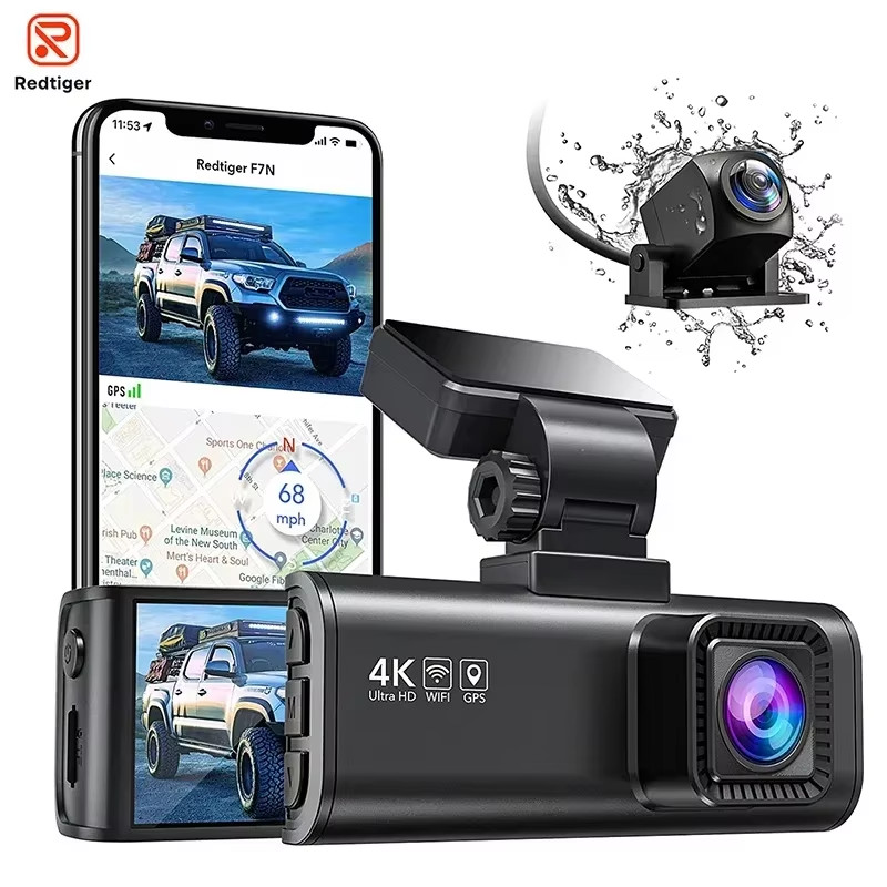 Dash Camera Front and Rear 4K Dash Cam Drive Recorder for Wifi GPS Car Dvr for 2
