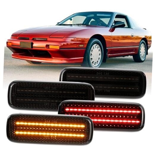 USR 89-94 S13 Front & Rear 89-94 240SX S13 Front+Rear 4PCS SMK LED SideMarker