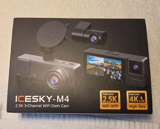 Iceky M4 2.5K 3-Channel Wifi REAR FACING CAMERA ONLY
