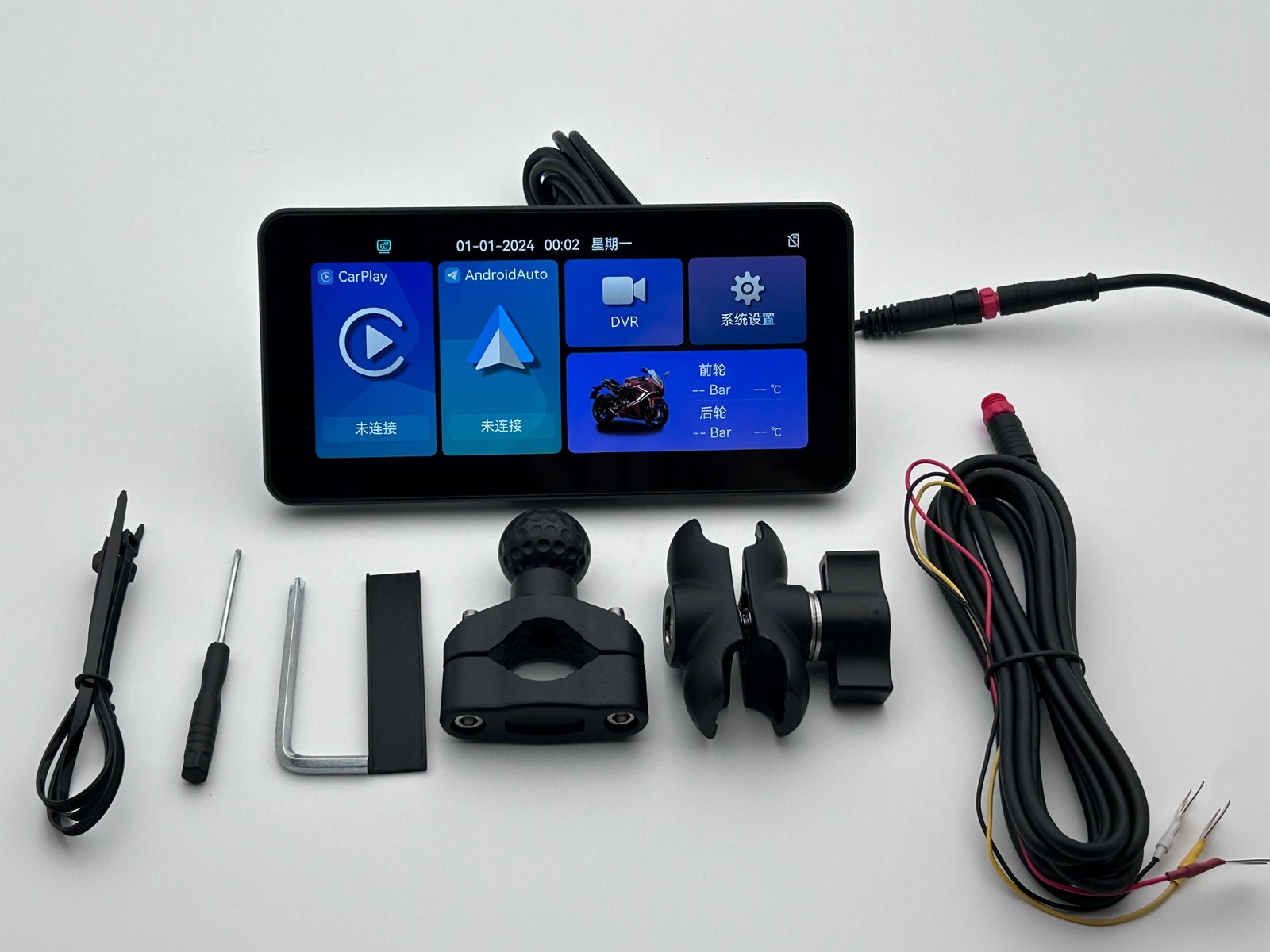 L300 Pro Motorcycle GPS Carplay Screen, Wireless CarPlay & Android Auto Car