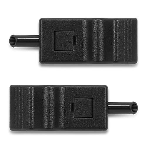 2PCS Interior Front or Rear Side Door Lock Knob Tab Car Window Locker Black