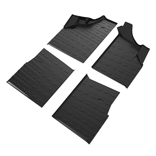 TPE Floor Mats for Can Am Defender Max, Front Rear Anti-Slip Rubber Floor Mats