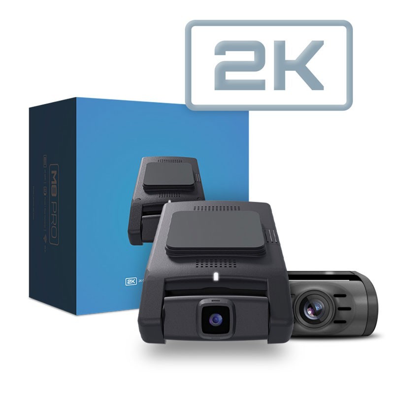 Momento M8 Pro 2K QHD Dual Dash Cam System Wi-Fi GPS Front Rear Camera MD-8200